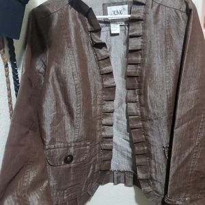 Brown blazer jacket